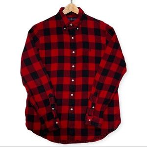 Ralph Lauren Men’s Buffalo Check Shirt - Red/Black - Medium